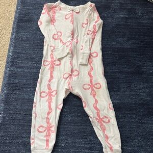 The Beaufort Bonnet Company Pink and White Kids Pajama Set